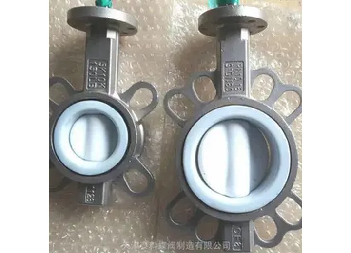 D71F4-16P Stainless Steel PTFE Lined PTFE Lined Butterfly Valve