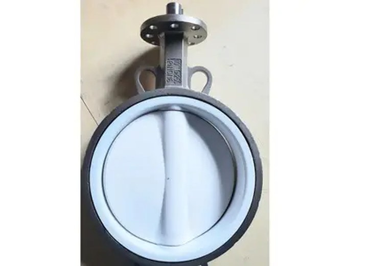 D71F4-16P Stainless Steel PTFE Lined PTFE Lined Butterfly Valve