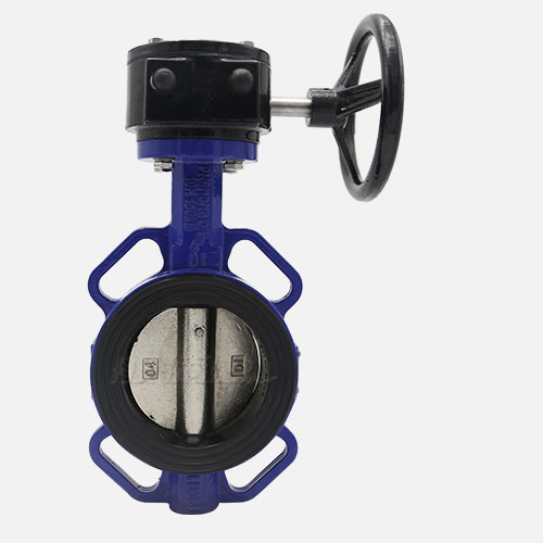 gear operated wafer butterfly valve